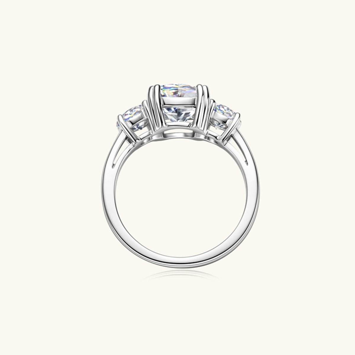 3.5 Carat Moissanite 925 Sterling Silver Ring - Delanoir