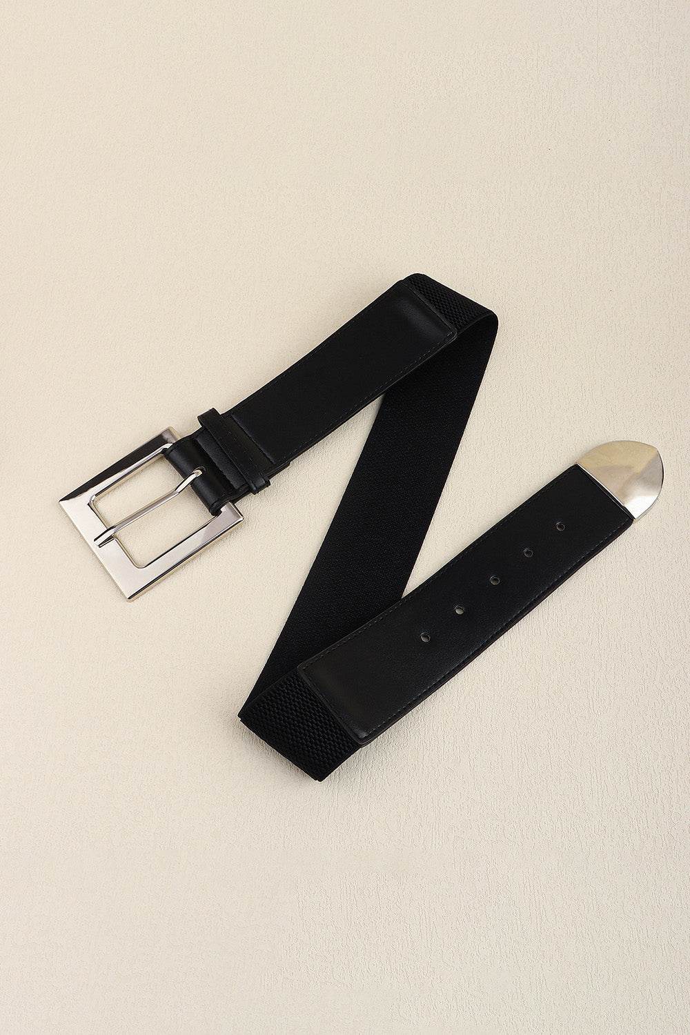 Zinc Alloy Buckle PU Leather Belt - Delanoir