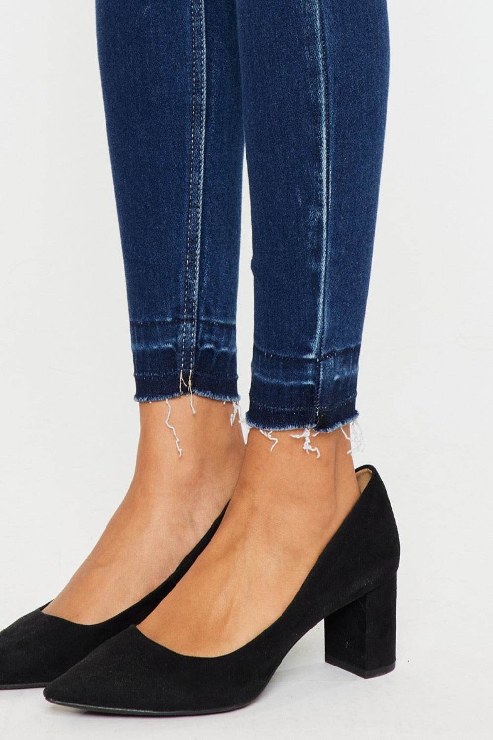 Kancan Full Size High Rise Ankle Skinny Jeans - Delanoir
