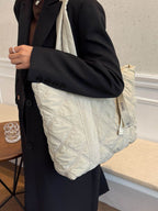 Quilted Nylon Large Tote Bag - Delanoir