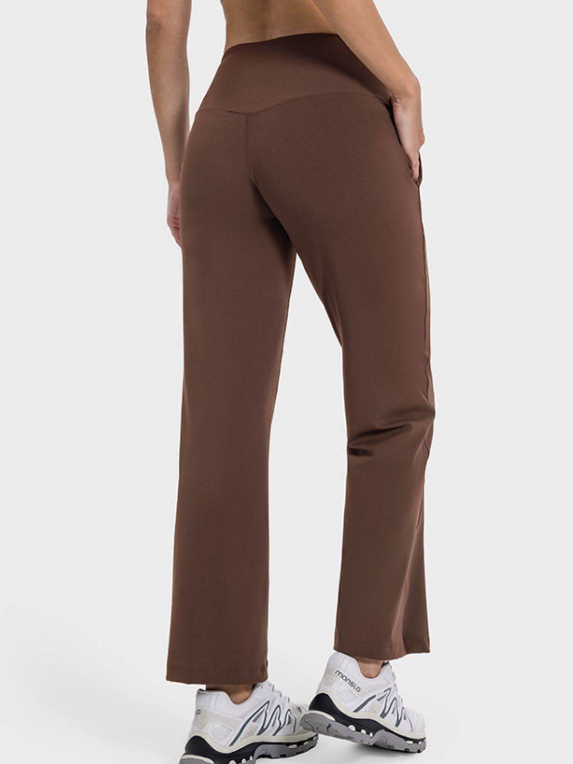 Millennia Pocketed High Waist Active Pants - Delanoir