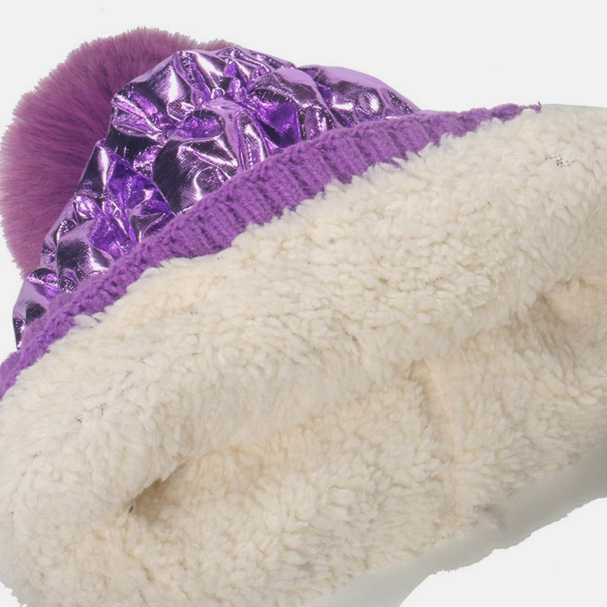 Thermal Knit Hat with Pompom - Delanoir