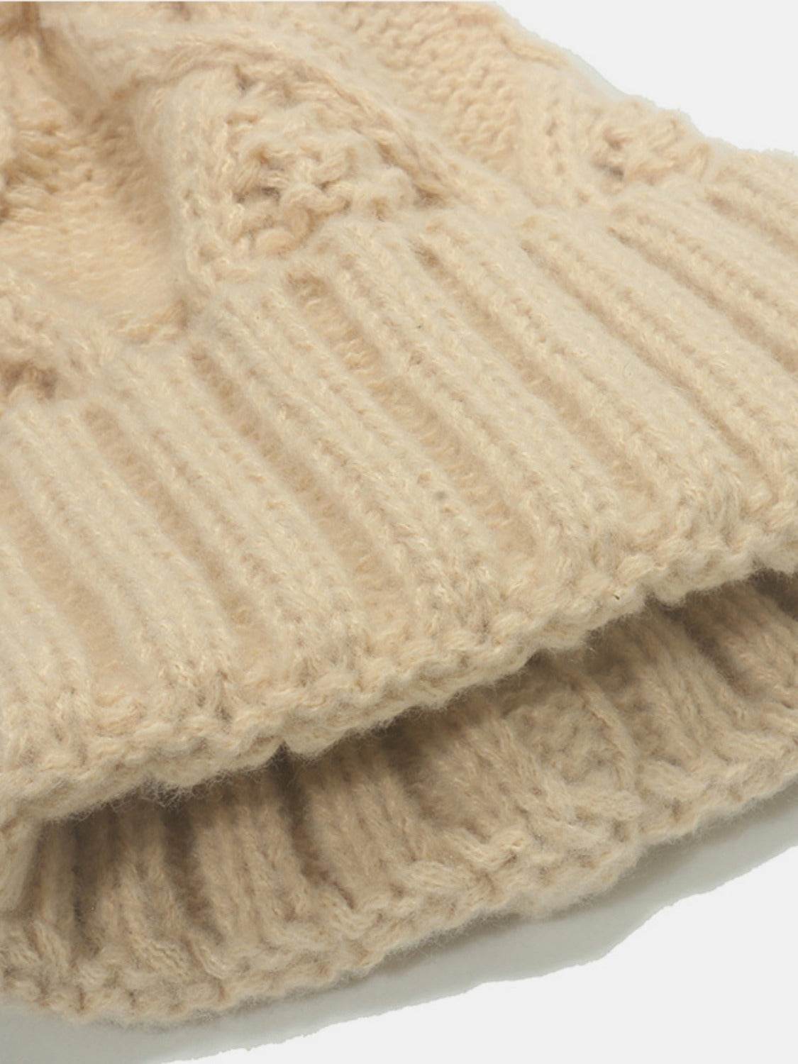 Roll Rim Cable-Knit Hat - Delanoir