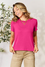 Basic Bae Full Size Round Neck Short Sleeve T-Shirt - Delanoir