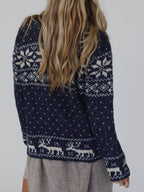 Zip Up Long Sleeve Cardigan - Delanoir