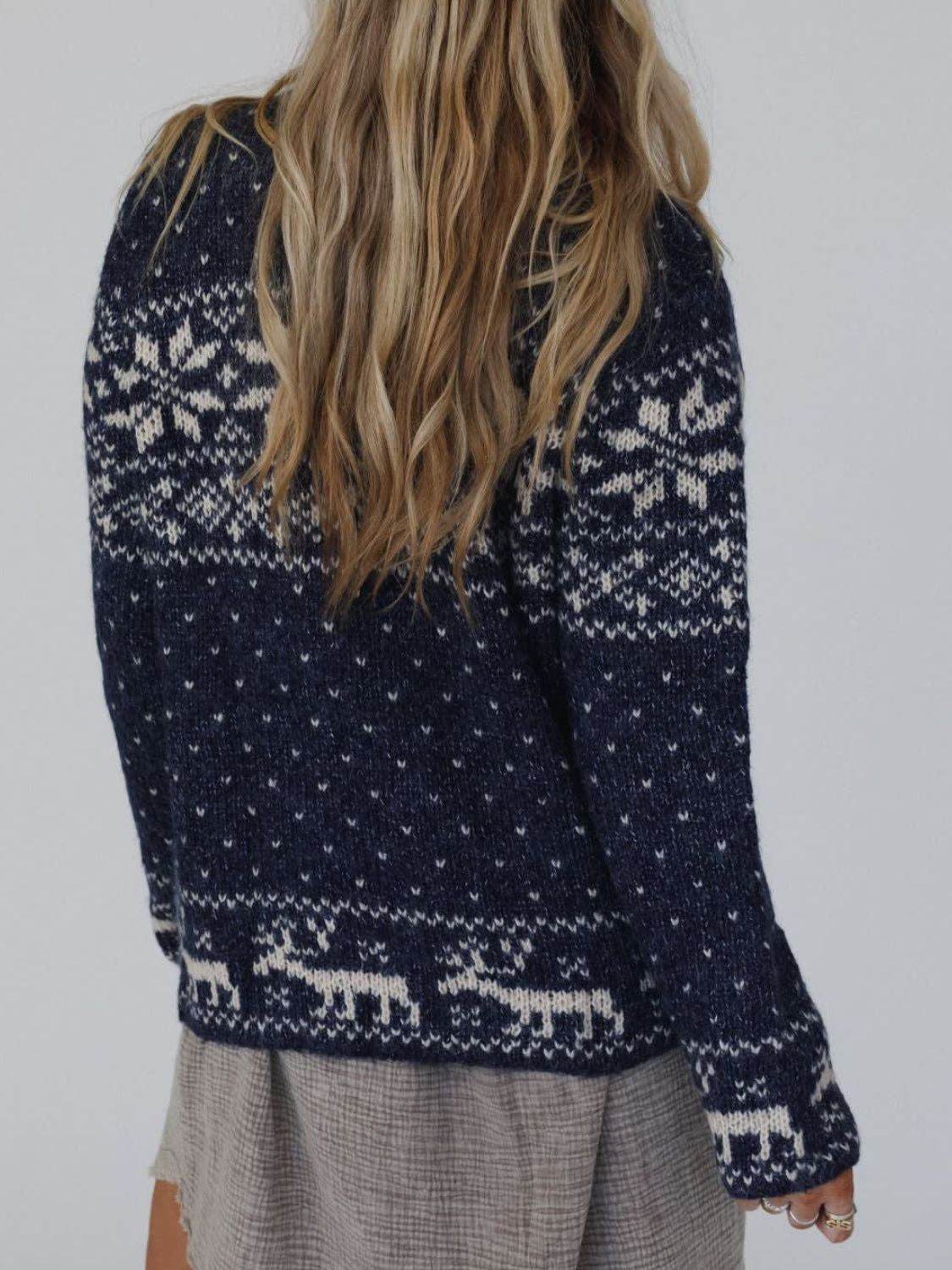 Zip Up Long Sleeve Cardigan - Delanoir