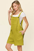 Double Take Full Size Texture Sleeveless Romper - Delanoir