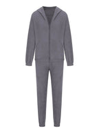 Zip Up Long Sleeve Hoodie and Joggers Set - Delanoir
