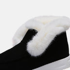 Furry Suede Snow Boots - Delanoir