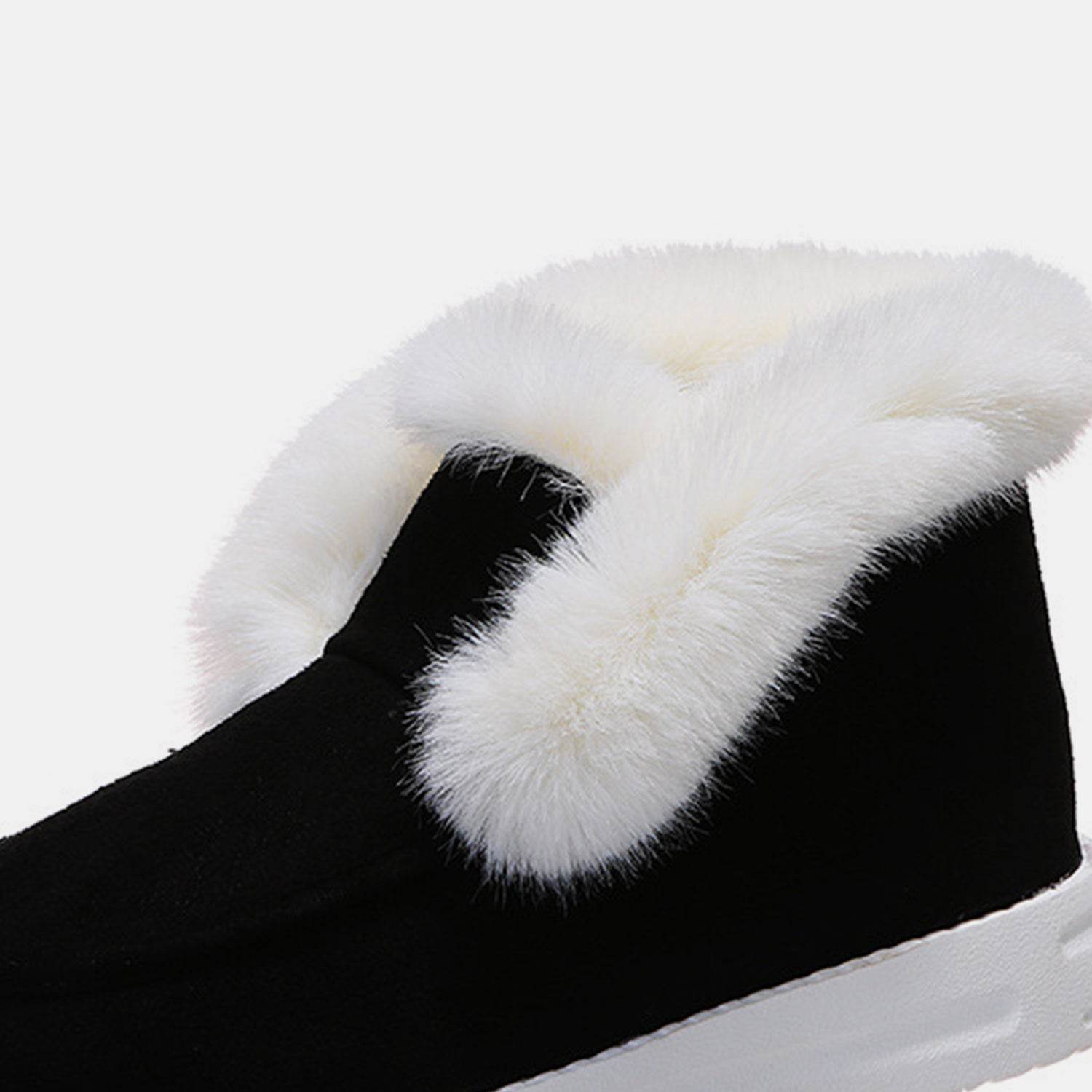 Furry Suede Snow Boots - Delanoir