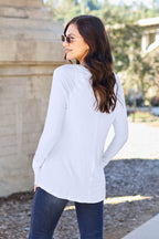Basic Bae Full Size Round Neck Long Sleeve T-Shirt - Delanoir