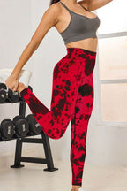 Tie-Dye High Waist Active Leggings - Delanoir