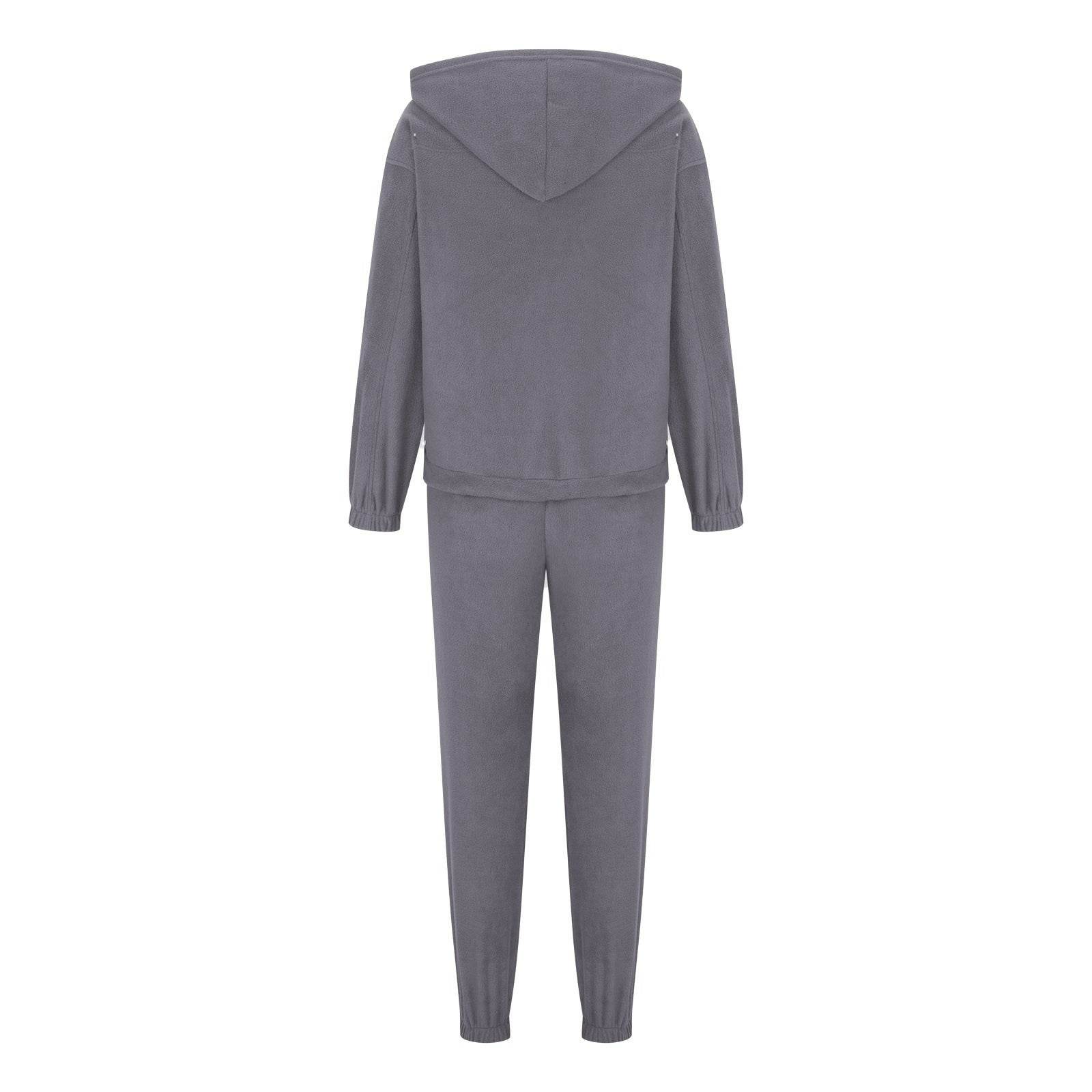 Zip Up Long Sleeve Hoodie and Joggers Set - Delanoir