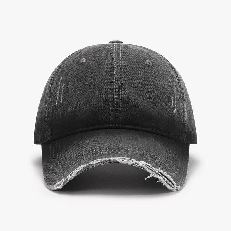 Distressed Washed Adjustable Baseball Cap - Delanoir