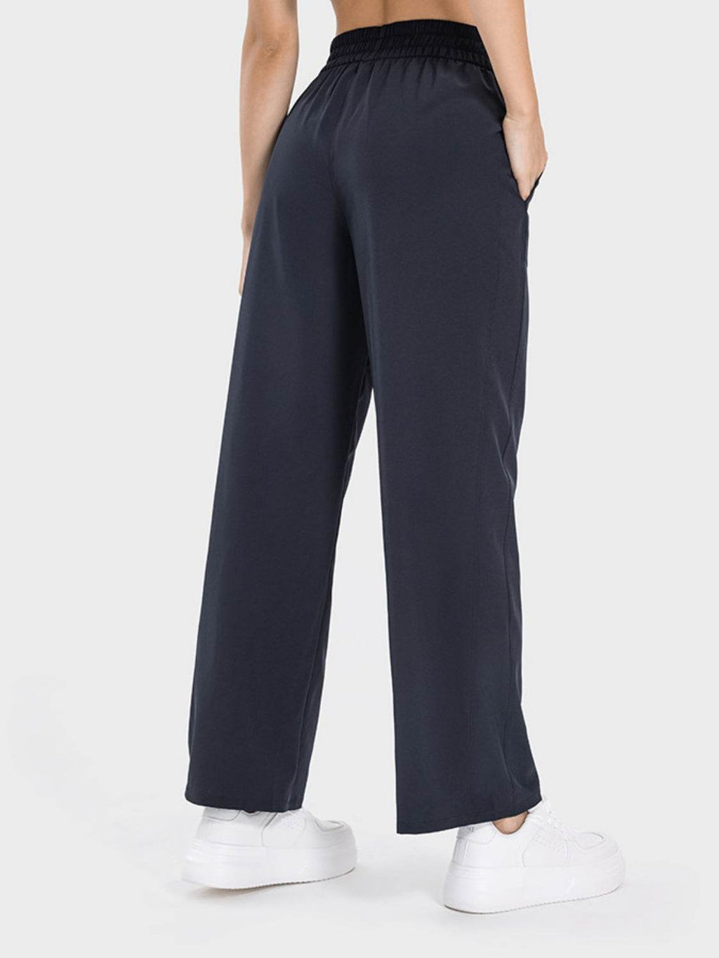 Millennia Drawstring Pocketed Active Pants - Delanoir