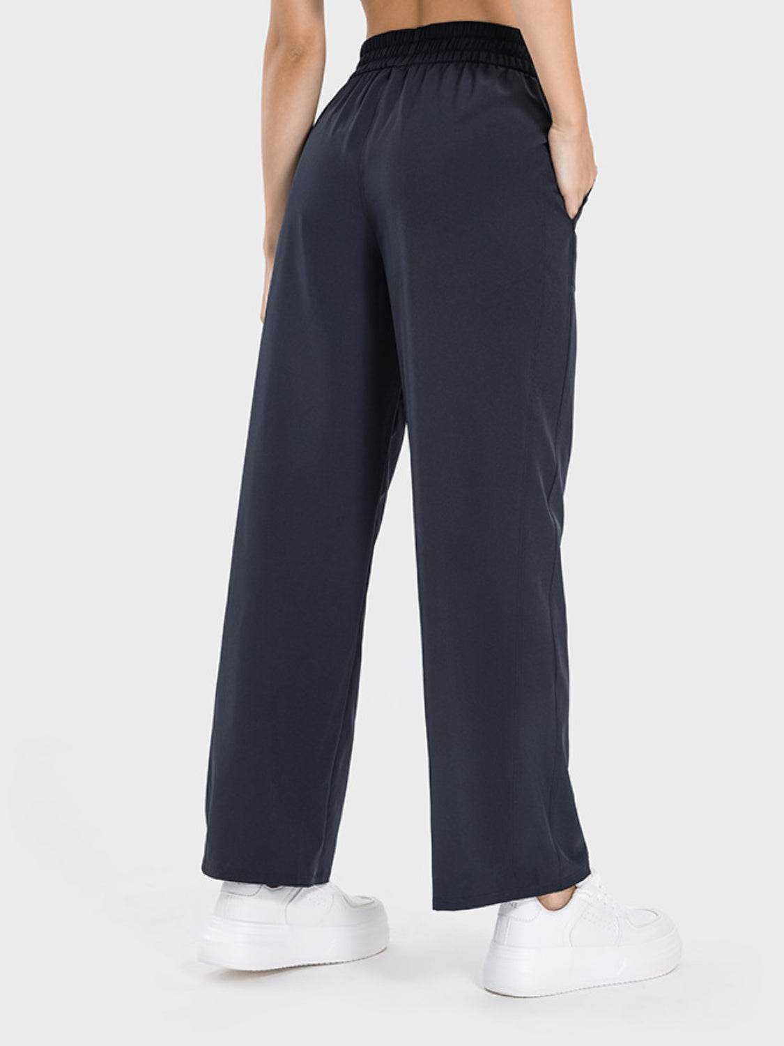 Millennia Drawstring Pocketed Active Pants - Delanoir