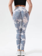 Tie-Dye High Waist Active Leggings - Delanoir