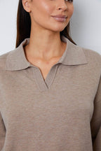 Dropped Shoulder Sweater and Long Pants Set - Delanoir
