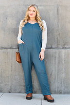 Double Take Full Size Sleeveless Straight Jumpsuit - Delanoir