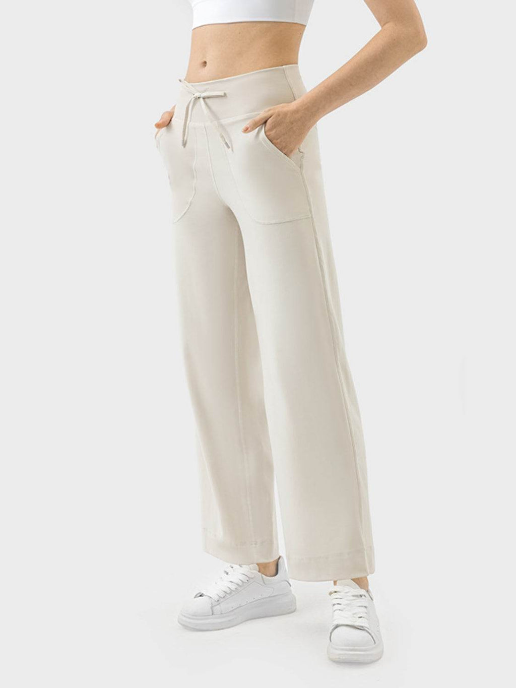 Millennia Drawstring Active Pants with Pockets - Delanoir
