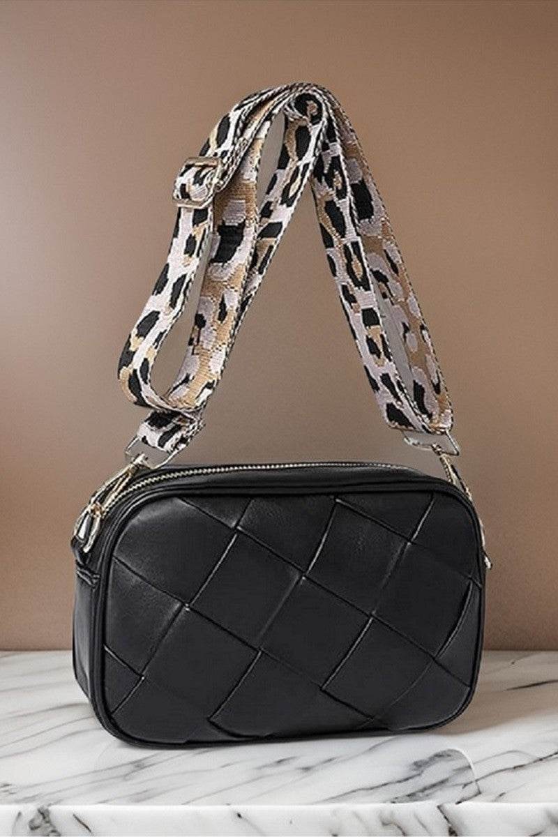 Zenana Cassette Woven Crossbody Bag - Delanoir