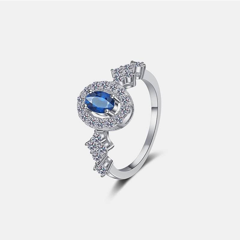 925 Sterling Silver Moissanite Ring - Delanoir