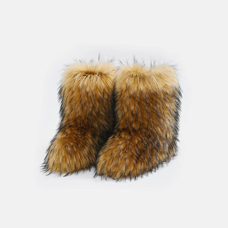 Thermal Fuzzy Platform Boots - Delanoir