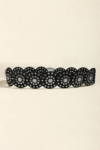 Vintage PU Leather Wide Belt - Delanoir