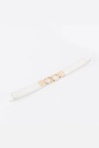 Geometric Double Buckle Elastic Belt - Delanoir