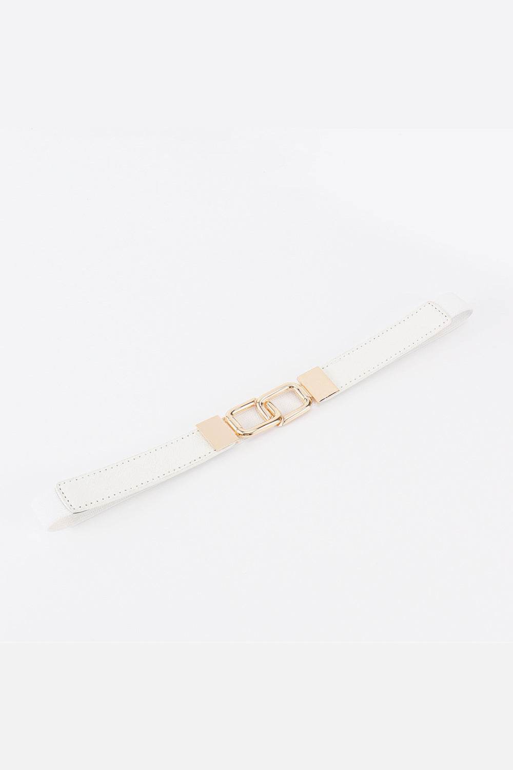 Geometric Double Buckle Elastic Belt - Delanoir