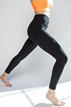 Faith Apparel High Waist Wide Waistband Leggings - Delanoir