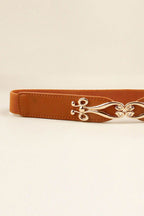 Alloy Buckle Elastic Belt - Delanoir