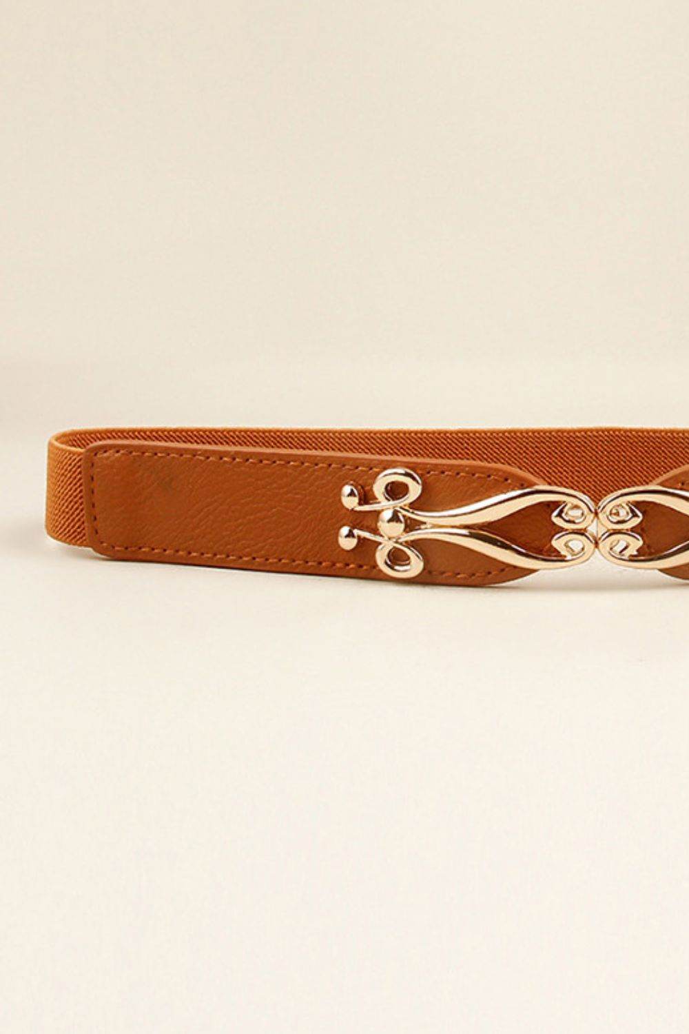 Alloy Buckle Elastic Belt - Delanoir
