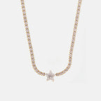 Titanium Steel Zircon Star Necklace - Delanoir