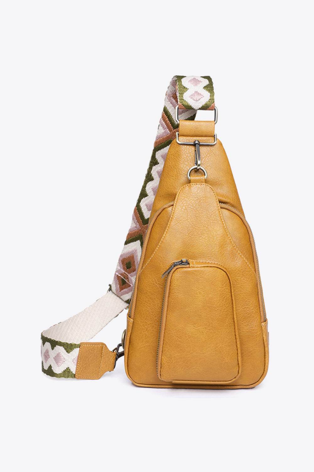 Adored Take A Trip PU Leather Sling Bag - Delanoir