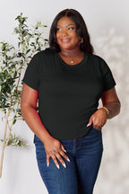 Basic Bae Full Size Round Neck Short Sleeve T-Shirt - Delanoir
