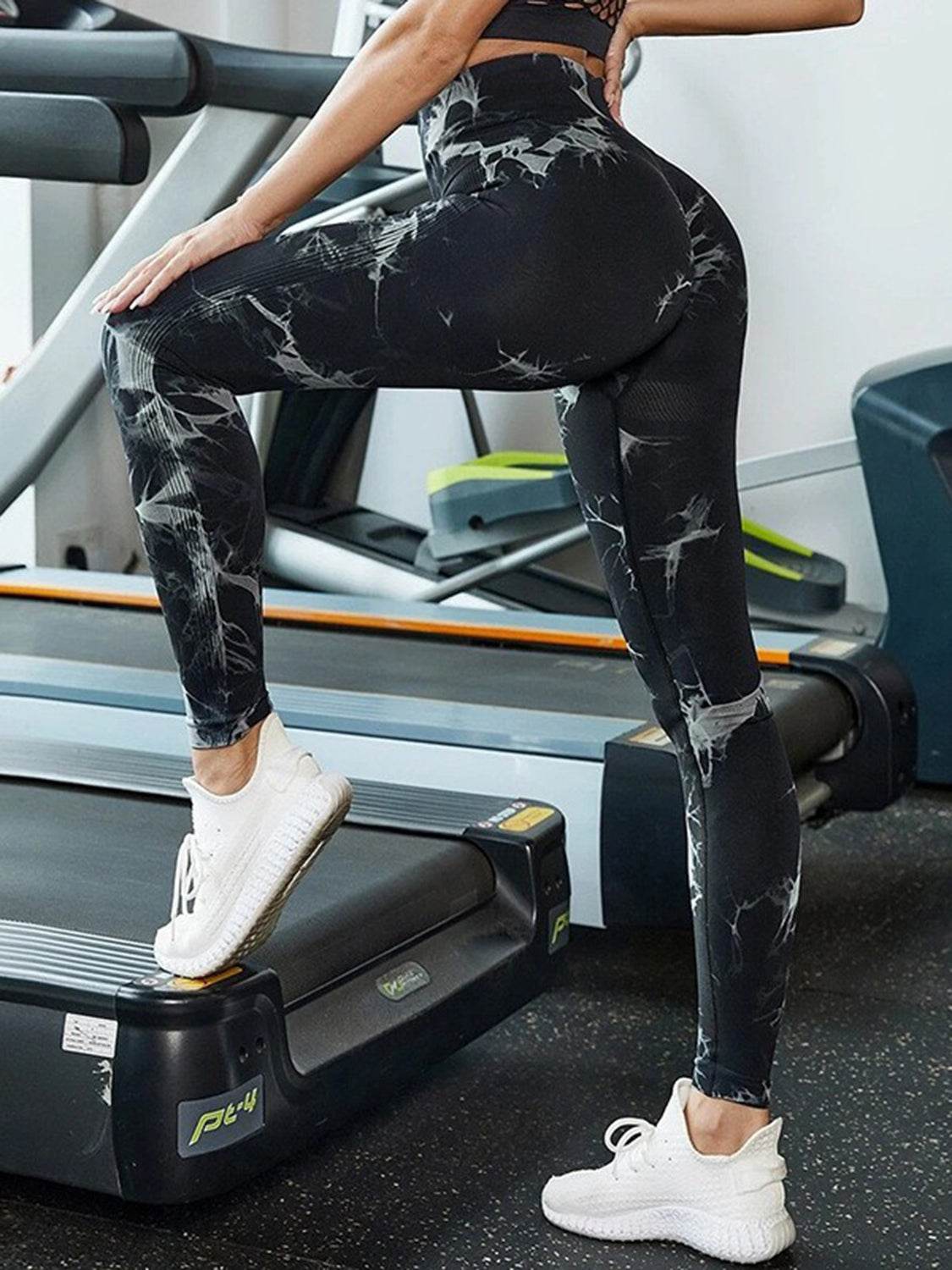 Tie-Dye High Waist Active Leggings - Delanoir