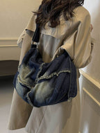 Raw Hem Gradient Crossbody Bag - Delanoir