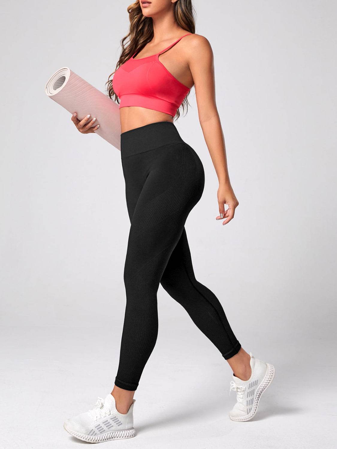 High Waist Active Leggings - Delanoir