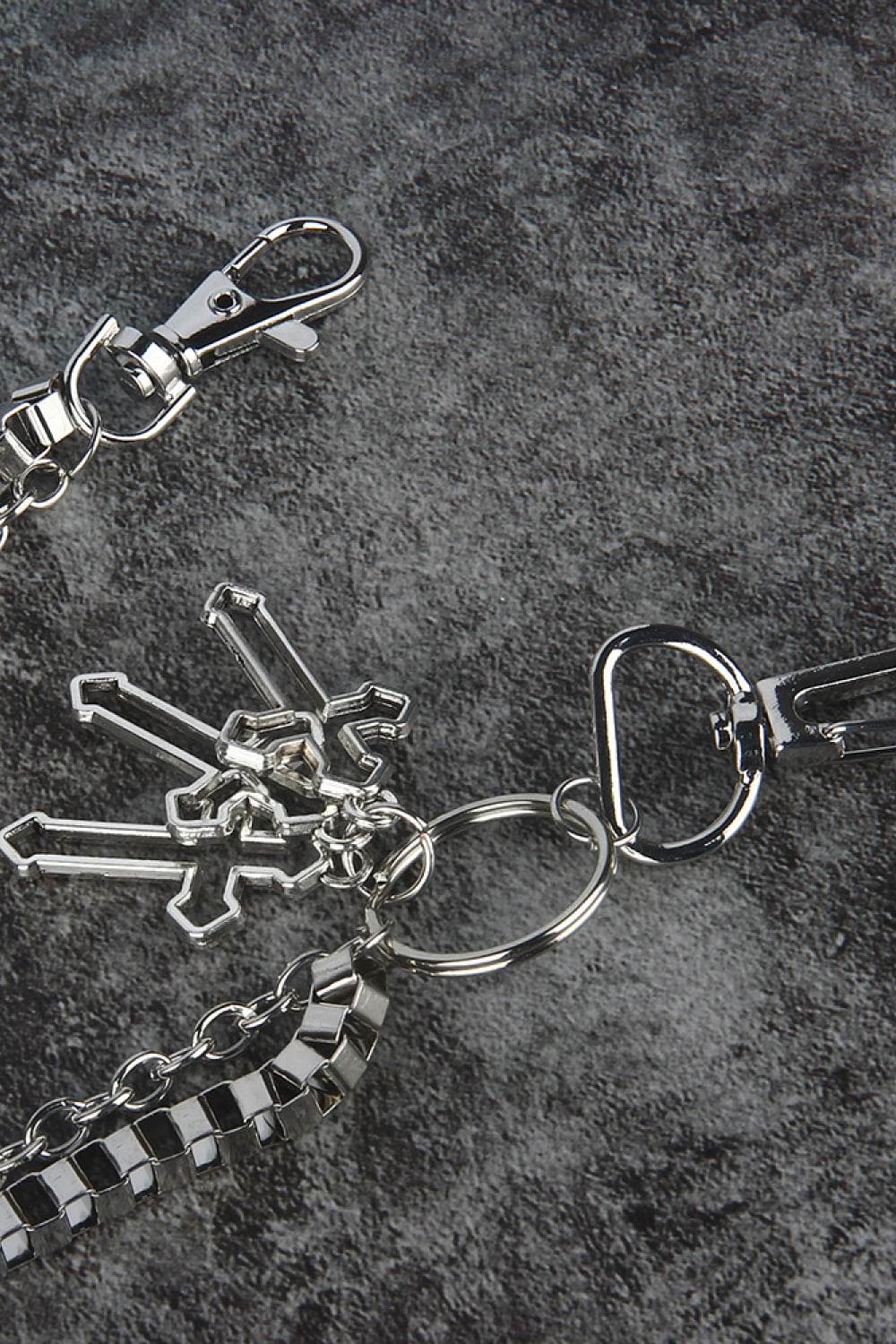 Double-Layered Cross Waist Chain - Delanoir