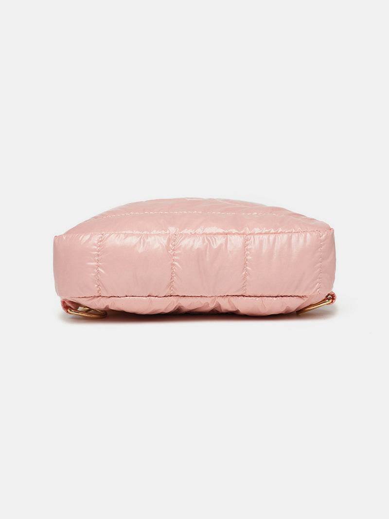 Quilted Adjustable Strap Puffy Sling Bag - Delanoir