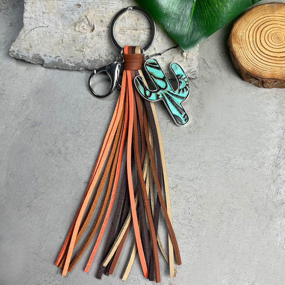Cactus Keychain with Tassel - Delanoir