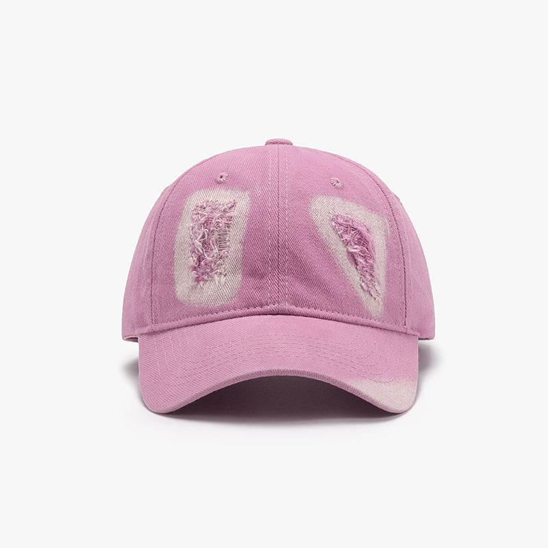 Distressed Cotton Baseball Cap - Delanoir