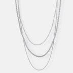 Titanium Steel Three-Layered Necklace - Delanoir