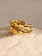Stainless Steel Double-Layered Ring - Delanoir