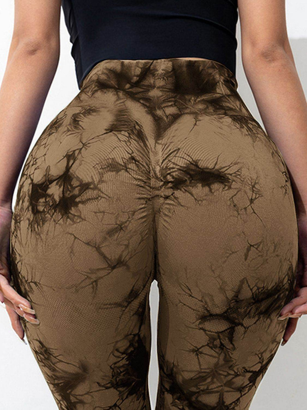 Tie-Dye High Waist Active Leggings - Delanoir
