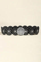 Vintage PU Leather Wide Belt - Delanoir