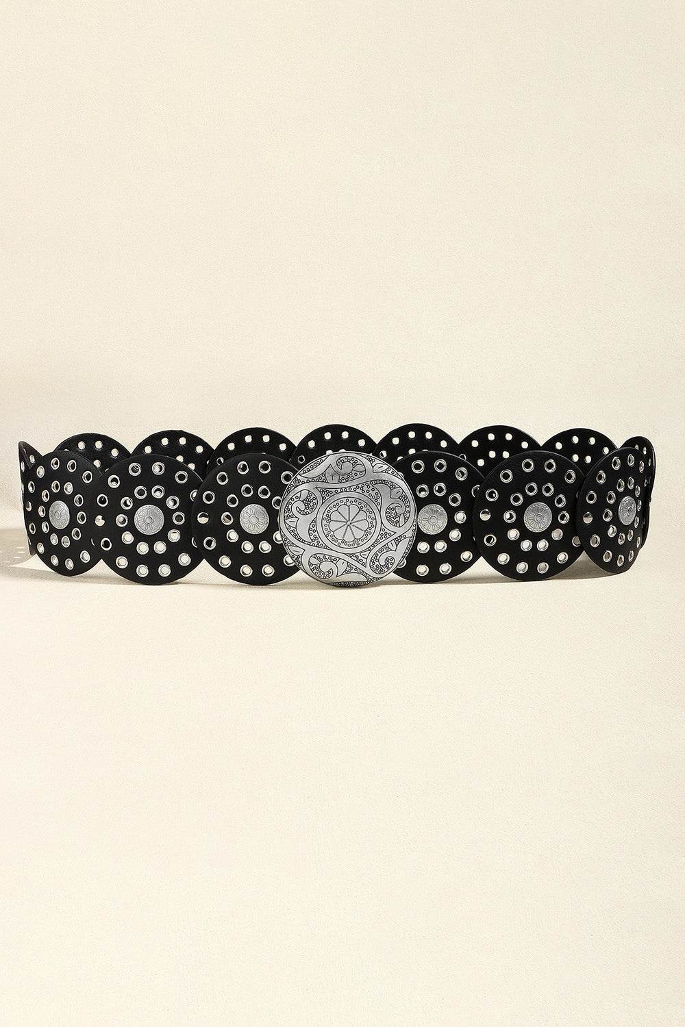 Vintage PU Leather Wide Belt - Delanoir