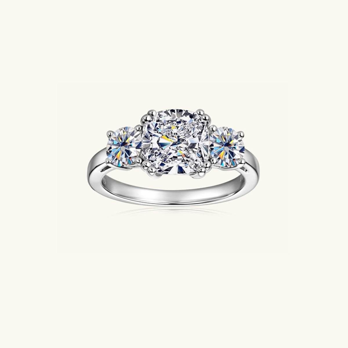 3.5 Carat Moissanite 925 Sterling Silver Ring - Delanoir