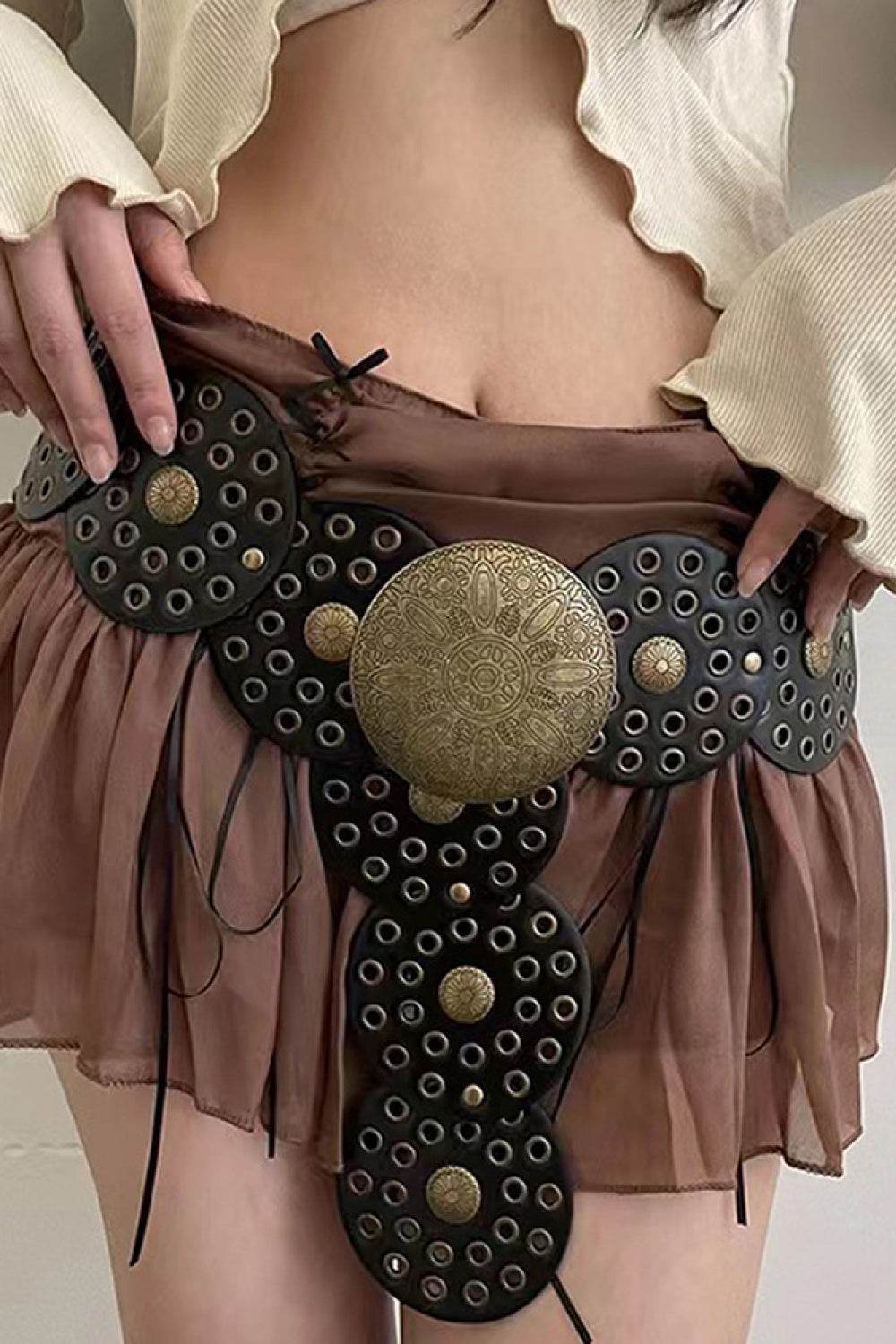 Zinc Alloy PU Disc Belt - Delanoir
